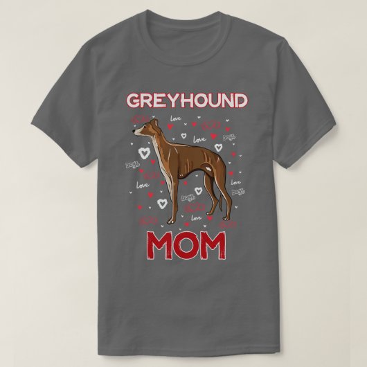 Greyhound mama t-shirt (Design voorkant)