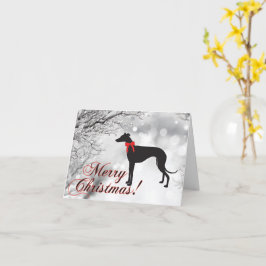 Greyhound Merry kerstKaart Kaart
