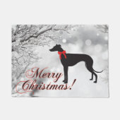 Greyhound Merry Kerstmis Deurmat (Voorkant)