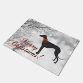 Greyhound Merry Kerstmis Deurmat (Schuin)