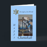 Greyhound Messianic chanukah-kaart Feestdagen Kaart<br><div class="desc">Greyhound Messianic chanukah card. Yeshua in de vorm van David's ster. 2 gepensioneerde greyhounds.</div>