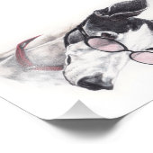 Greyhound met Glasses Photo Art Print Foto Afdruk (Hoek)