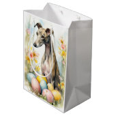 Greyhound met paaseieren medium cadeauzakje (Achterkant Gekanteld)