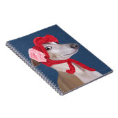 Greyhound met Pet van Red Wooly Notitieboek (Rechterzijde)