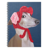 Greyhound met Pet van Red Wooly Notitieboek (Voorkant)