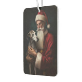 Greyhound Met Sinterklaas Feestelijke Kerstmis Luchtverfrisser (Links)