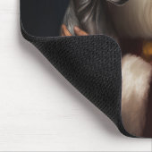 Greyhound Met Sinterklaas Feestelijke Kerstmis Muismat (Hoek)