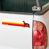 Greyhound Met Strepen Bumpersticker (Op Truck)