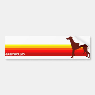 Greyhound Met Strepen Bumpersticker