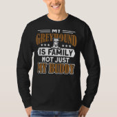 Greyhound Mijn Greyhound is familie Greyhound T-shirt (Voorkant)