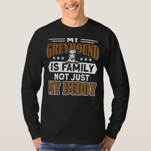 Greyhound Mijn Greyhound is familie Greyhound T-shirt (Voorkant)