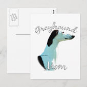 Greyhound Moeder 2 Briefkaart (Voorkant / Achterkant)