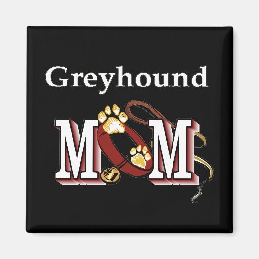 Greyhound Moeder Cadeaus Magneet (Voorkant)