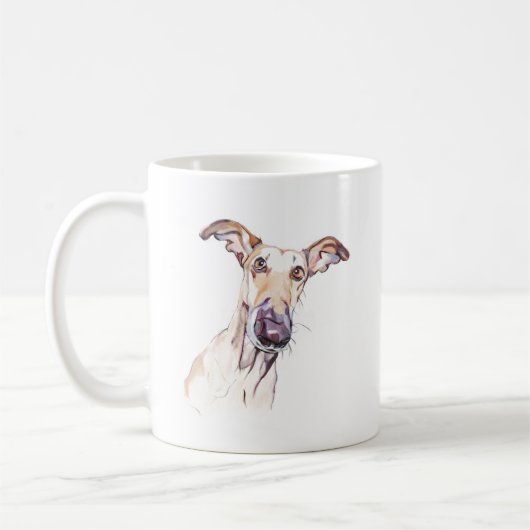 Greyhound Mok – Coffee mok voor hondenmoeders (Links)