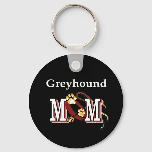Greyhound MOM Gifts Sleutelhanger (Voorkant)