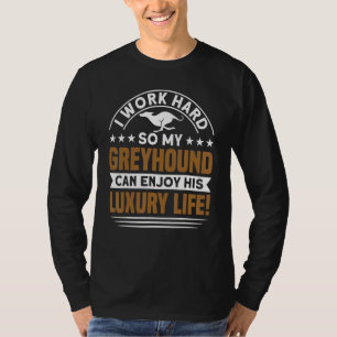 Greyhound My Greyhound geniet van zijn leven Greyh T-shirt