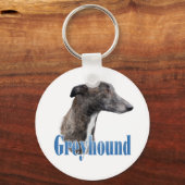 Greyhound Naam Sleutelhanger (Voorkant)