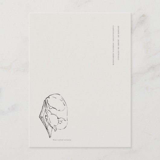 Greyhound- Naturalist Menagerie Archive  Briefkaart (Voorkant)