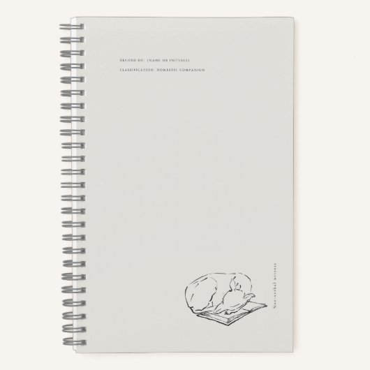 Greyhound- Naturalist Menagerie Archive  Notitieboek (Voorkant)