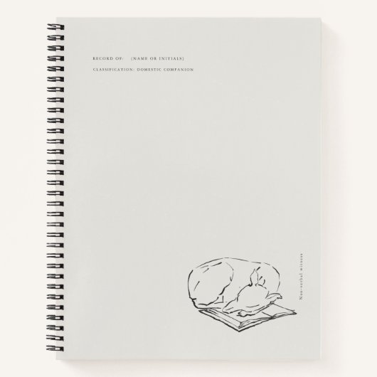 Greyhound- Naturalist Menagerie Archive  Notitieboek (Voorkant)