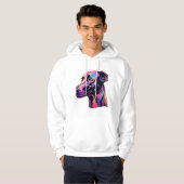Greyhound Neon Design Hoodie (Voorkant volledig)