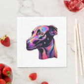 Greyhound Neon Design Servet (Insitu)