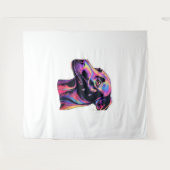 Greyhound Neon Design Wandkleed (Voorkant (horizontaal))