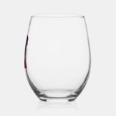 Greyhound Neon Design Wijnglas Zonder Voet (Links)
