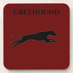GREYHOUND-onderzetters met kurk achteruit. Bier Onderzetter