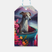 Greyhound op een peddel: Een Schilderachtig avontu Cadeaulabel (Voorkant)