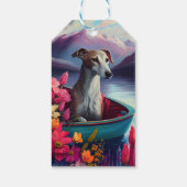 Greyhound op een peddel: Een Schilderachtig avontu Cadeaulabel (Achterkant)