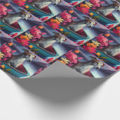 Greyhound op een peddel: Een Schilderachtig avontu Cadeaupapier (Hoek)