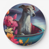 Greyhound op een peddel: Een Schilderachtig avontu Papieren Bordje (Voorkant)