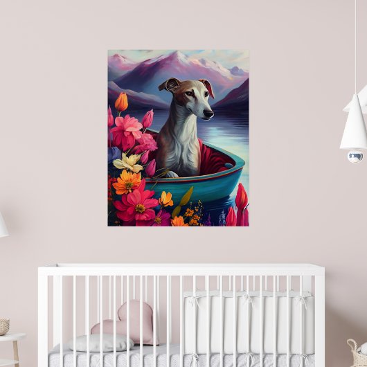 Greyhound op een peddel: Een Schilderachtig avontu Poster (Kinderkamer 2)