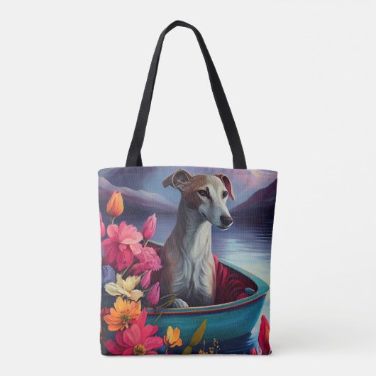 Greyhound op een peddel: Een Schilderachtig avontu Tote Bag (Achterkant)