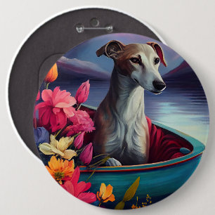 Greyhound op een Peddel: Een Schitterend Avontuur Ronde Button 6,0 Cm