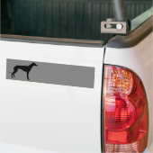 Greyhound op grijs bumpersticker (Op Truck)