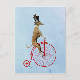Greyhound op Red Penny Farthing Briefkaart