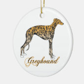 Greyhound Ornament (Links)