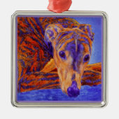 Greyhound Ornament - "Ace" (Voorkant)