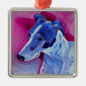 Greyhound Ornament - "Blue Boy" (Voorkant)