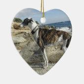 Greyhound Ornaments Keramisch Ornament (Rechts)