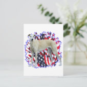 Greyhound Patriot Briefkaart (Staand voorkant)