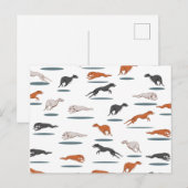 Greyhound Pattern Briefkaart (Voorkant / Achterkant)