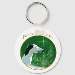 Greyhound Peace Sleutelhanger