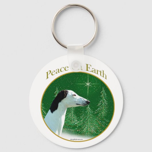 Greyhound Peace Sleutelhanger (Voorkant)