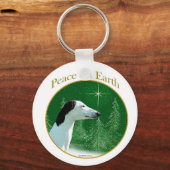 Greyhound Peace Sleutelhanger (Voorkant)