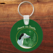 Greyhound Peace Sleutelhanger (Voorkant)