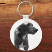 Greyhound Photo Sleutelhanger (Voorkant)