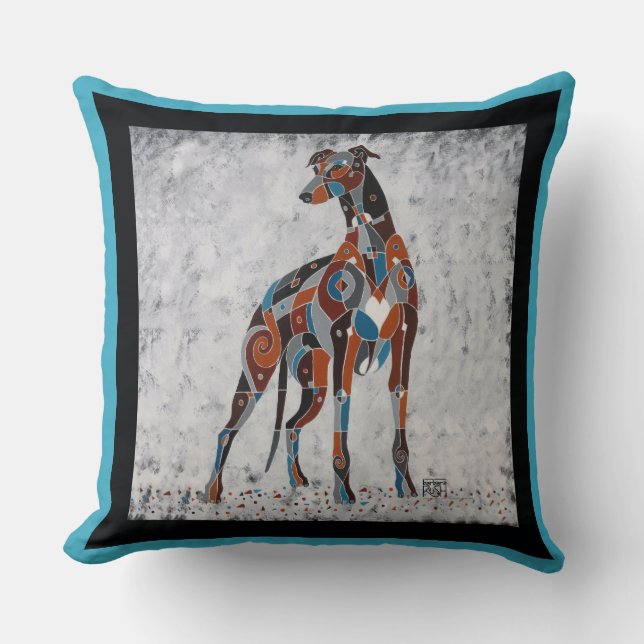 Greyhound Pillow - Gifts for Greyhound Lovers Kussen (Voorkant)